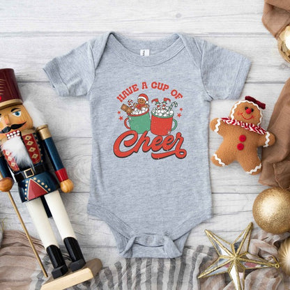 Retro Cup Of Cheer Baby Onesie