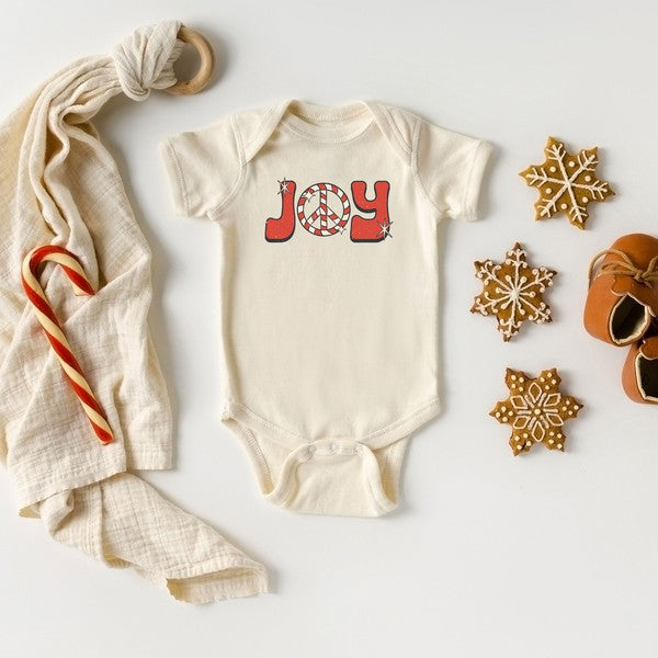 Joy Peace Sign Baby Onesie