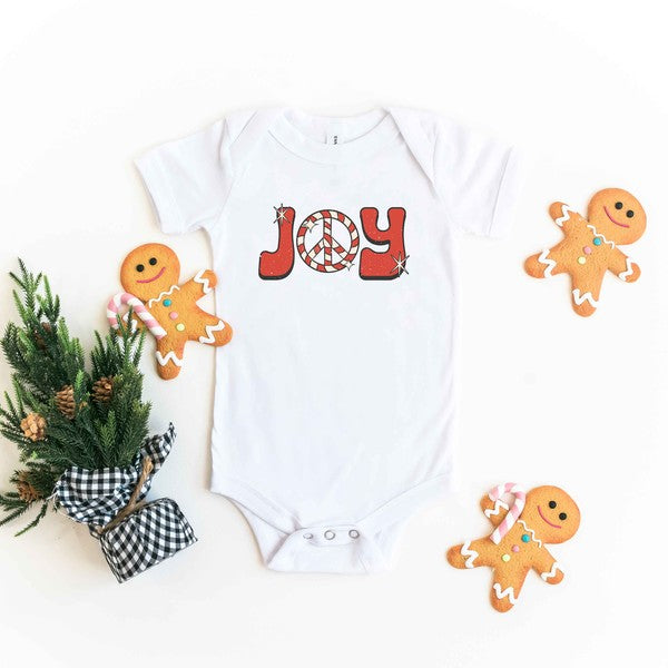 Joy Peace Sign Baby Onesie