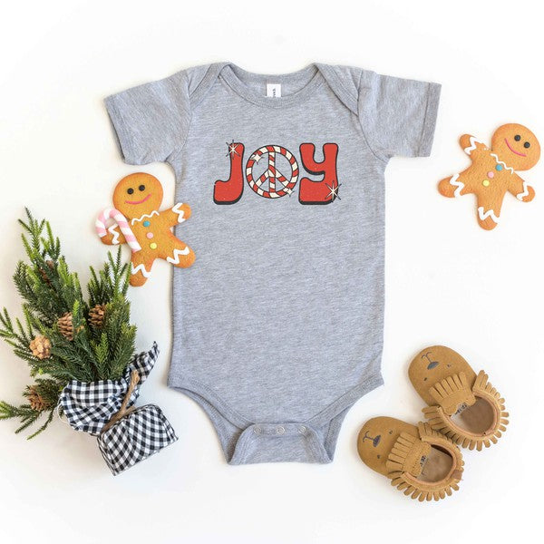 Joy Peace Sign Baby Onesie