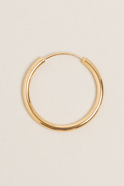 S-14K Gold Dipped Endless Hoop Earrings