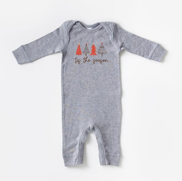 Tis The Season Trees Baby Romper