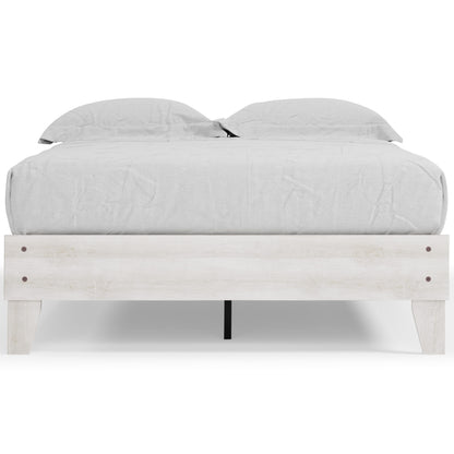 Ashley Shawburn White Washed Casual Full Platform Bed EB4121-112