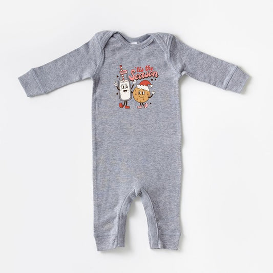 Milk And Cookie Season Baby Romper