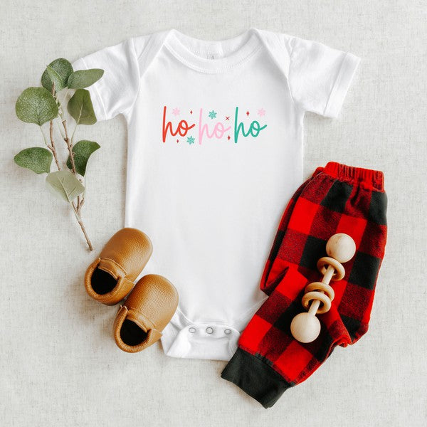 Ho Ho Ho Colorful Baby Onesie