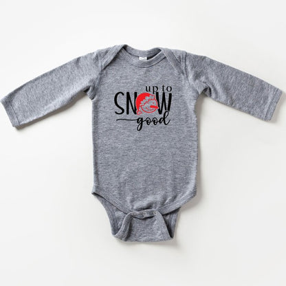 Up To Snow Good Long Sleeve Onesie