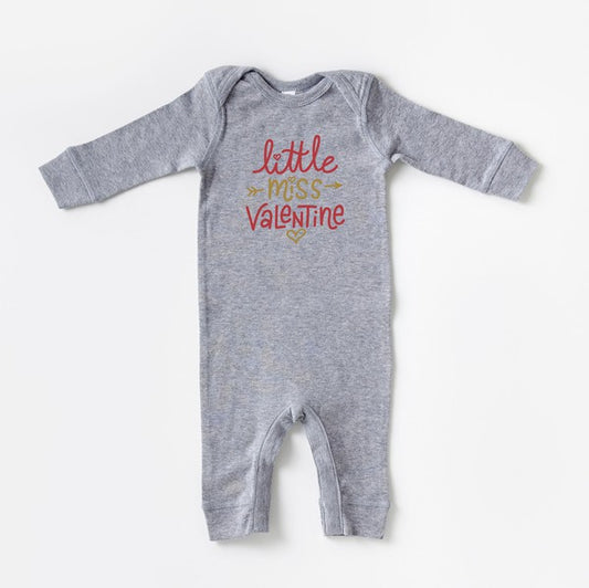 Little Miss Valentine Baby Romper