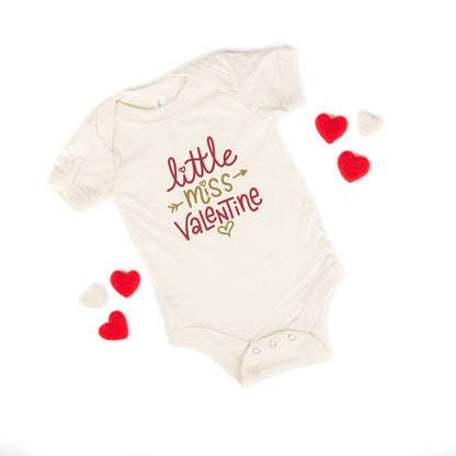 Little Miss Valentine Baby Onesie