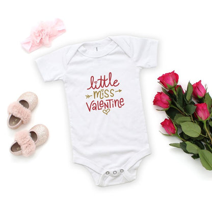 Little Miss Valentine Baby Onesie