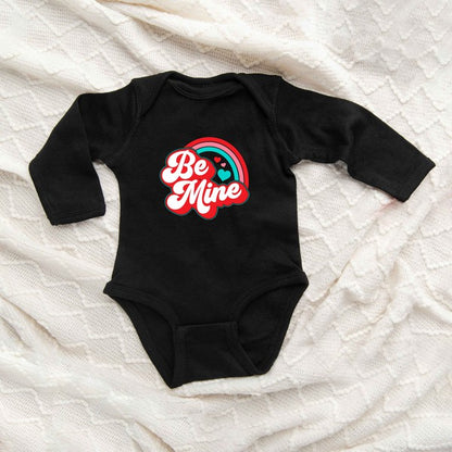 Be Mine Rainbow Long Sleeve Onesie