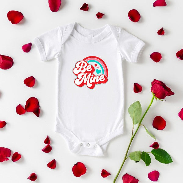 Be Mine Rainbow Baby Onesie