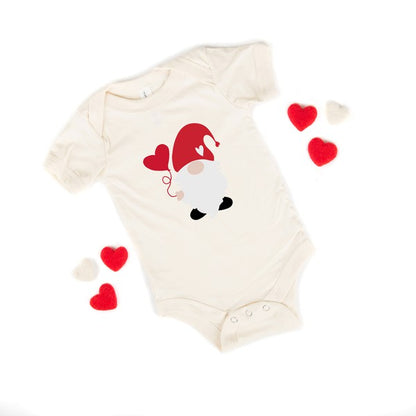 Balloon Heart Gnome Baby Onesie