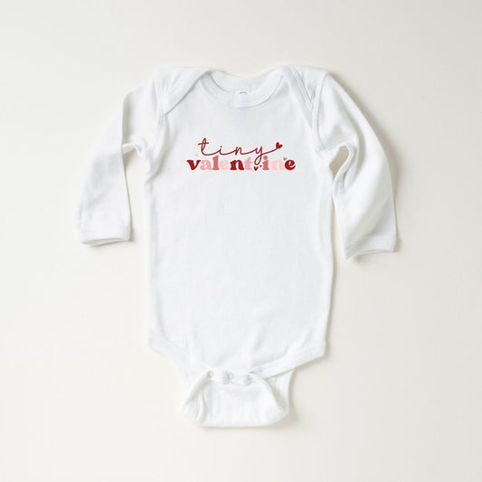 Tiny Valentine Long Sleeve Onesie