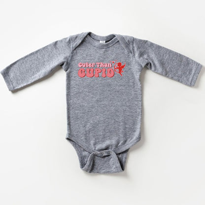 Cuter Than Cupid Long Sleeve Onesie