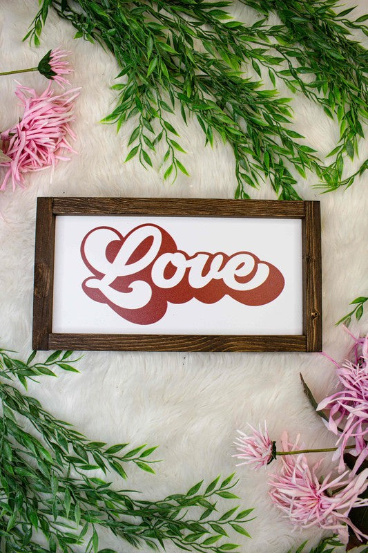 Retro Love Sign 7x13