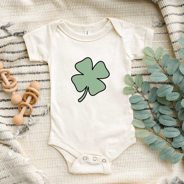 Simple Clover Baby Onesie