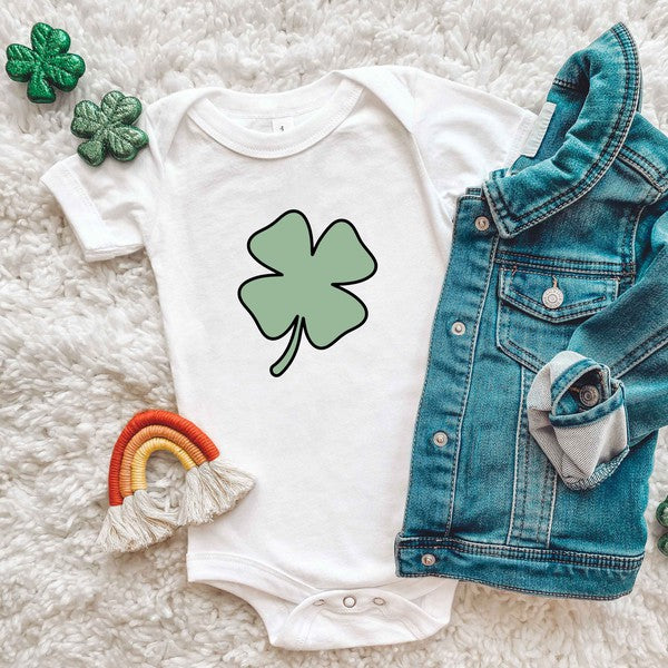 Simple Clover Baby Onesie