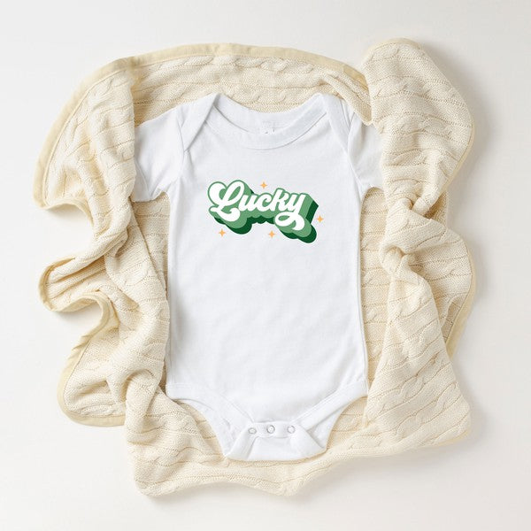 Retro Lucky Baby Onesie