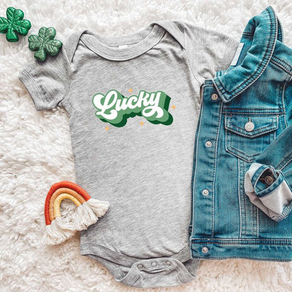 Retro Lucky Baby Onesie