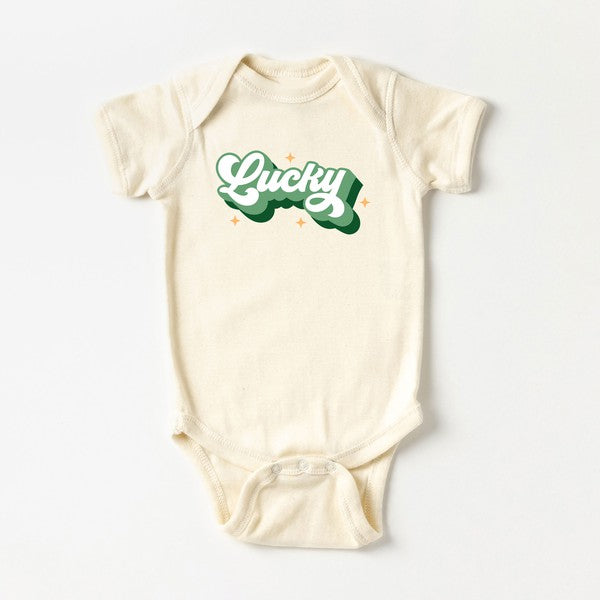 Retro Lucky Baby Onesie