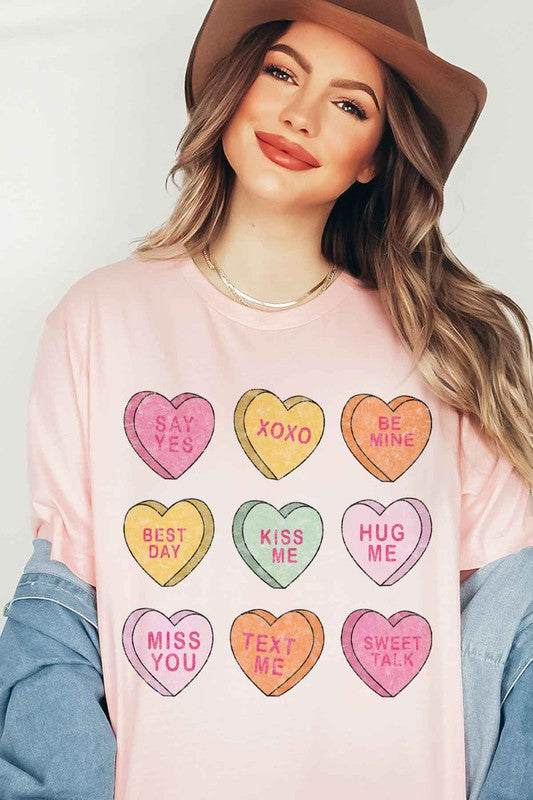 TODDLER SIZE VALENTINE CANDY GRAPHIC TEE / T-SHIRT