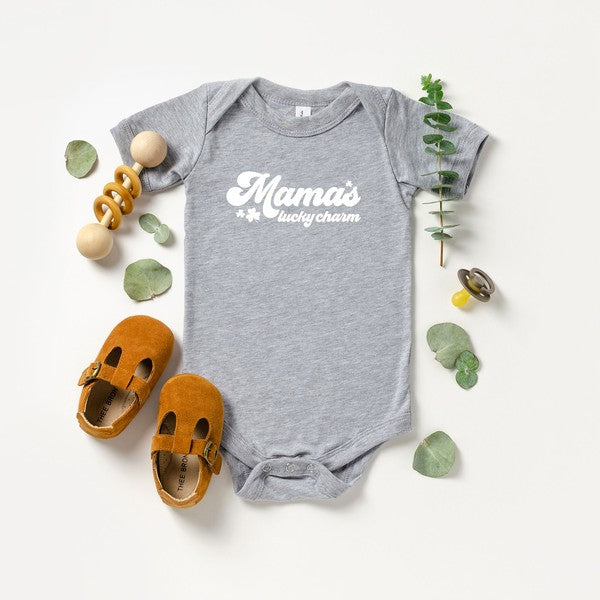 Retro Mama's Lucky Charm Baby Onesie