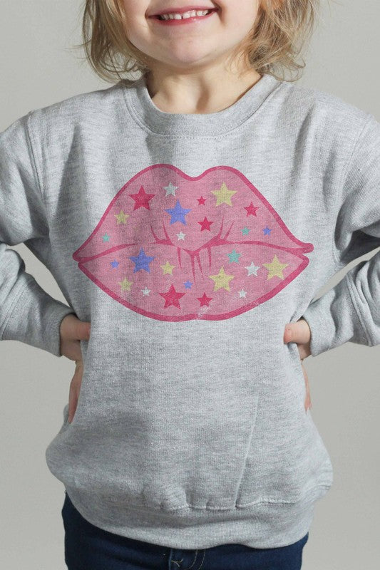 STAR LIP GRAPHIC SWEATSHIRT TODDLER