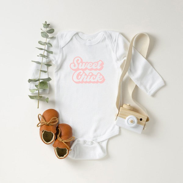 Sweet Chick Long Sleeve Onesie