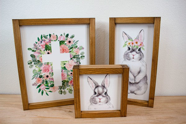 Watercolor Bunny Sign