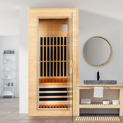 Single Graphene Far Infrared Sauna Room Dual Audio Bluetooth