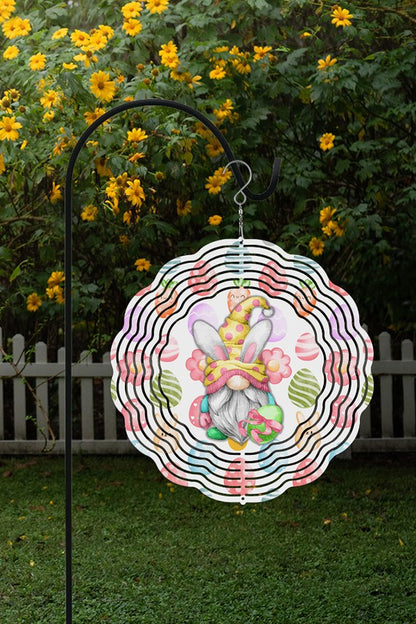 Easter Home Decor Gnome Eggs Wind Spinner