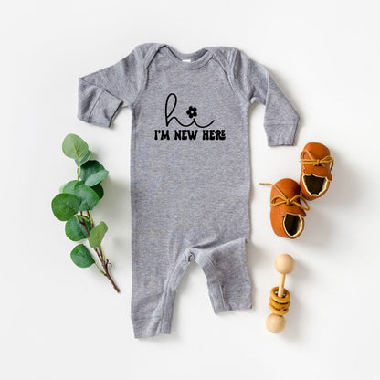 Hi I'm New Here Baby Romper