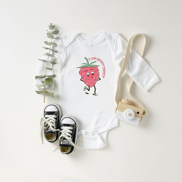 I Am Berry Sweet Long Sleeve Onesie