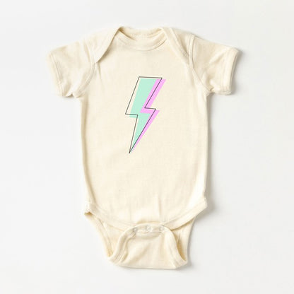 Layered Lightning Bolt Baby Onesie