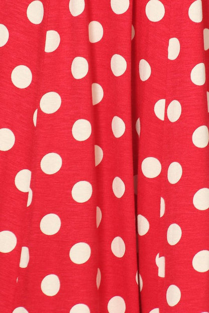 Polka dot midi dress in relaxed fit