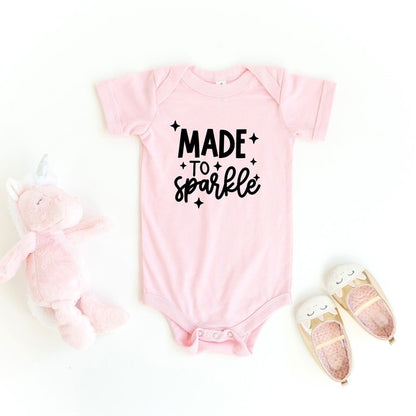 Made To Sparkle Baby Onesie