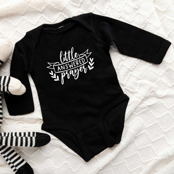 Little Answered Prayer Long Sleeve Onesie