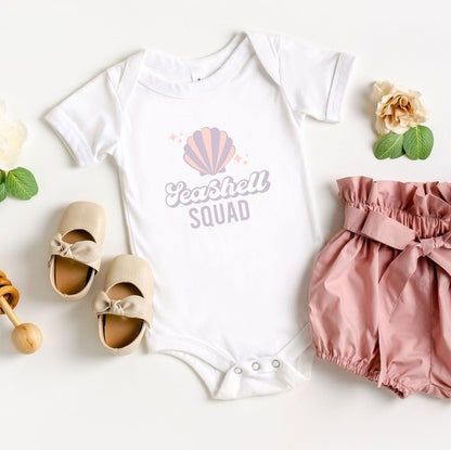 Seashell Squad Baby Onesie