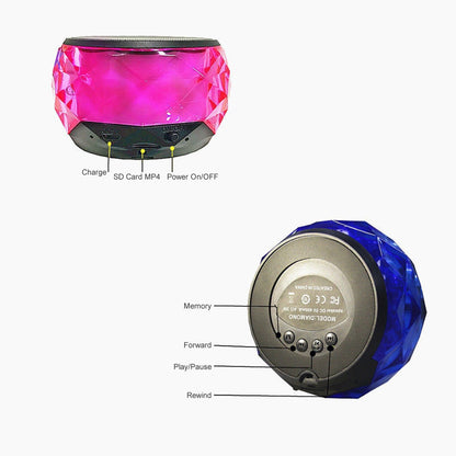 Candylight LED Stereo Bluetooth Mini Speaker And MP4 Player by VistaShops