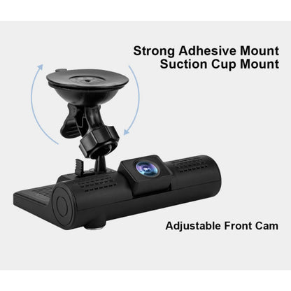 Safe Drive Dual Camera Car Dash Cam With Large Screen by VistaShops