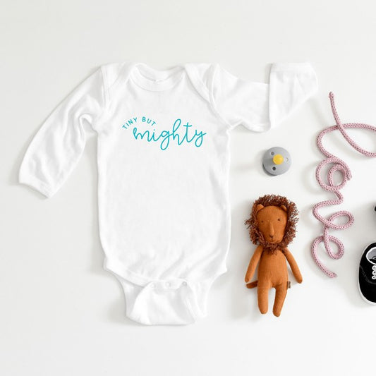 Tiny But Mighty Long Sleeve Onesie