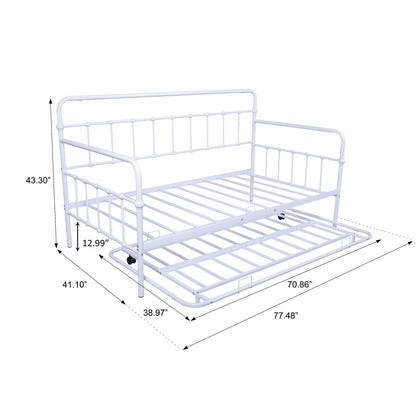 Metal Frame Daybed with trundle