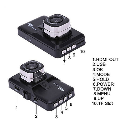 Black Box Dash Cam 1080P G-Sensor Looping Car Camera by VistaShops