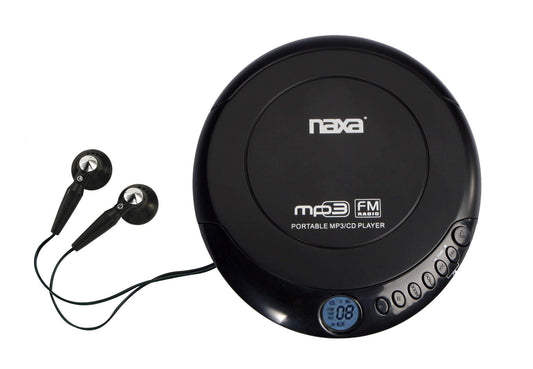 Slim Personal MP3/CD Player with 100 Second Anti-Shock & FM Scan Radio by VYSN