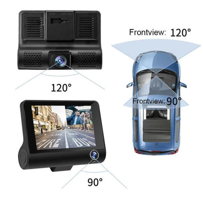 Safe Drive Dual Camera Car Dash Cam With Large Screen by VistaShops