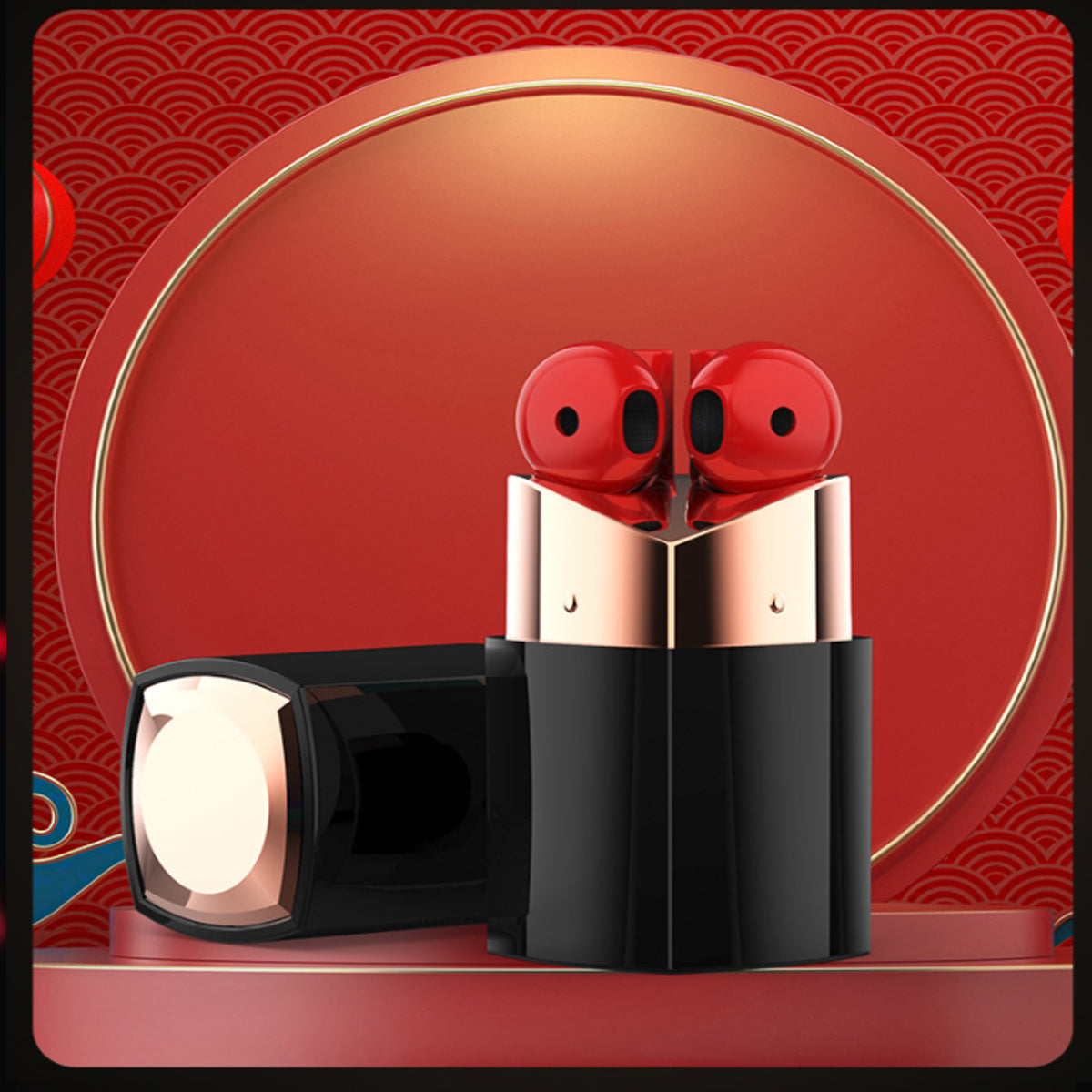 Pretty Neaty Lipstick Storage For Earphones by VistaShops