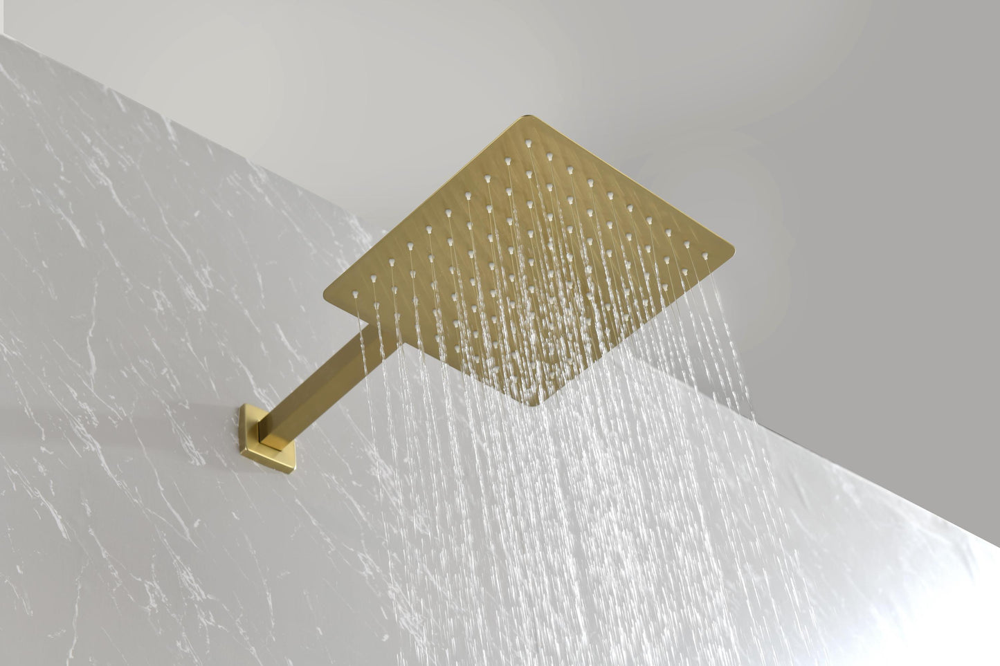10 inch Shower Head Bathroom Luxury Rain Mixer Shower Complete Combo Set Wall Mounted