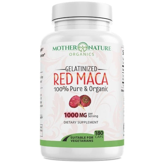 Red Maca Capsules by Mother Nature Organics
