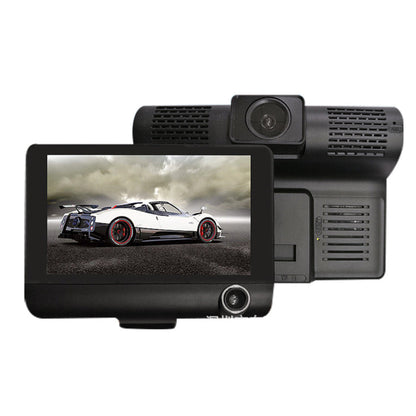 Safe Drive Dual Camera Car Dash Cam With Large Screen by VistaShops