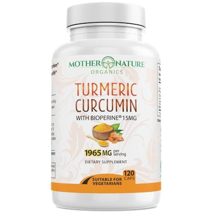 Turmeric Curcumin Capsules by Mother Nature Organics
